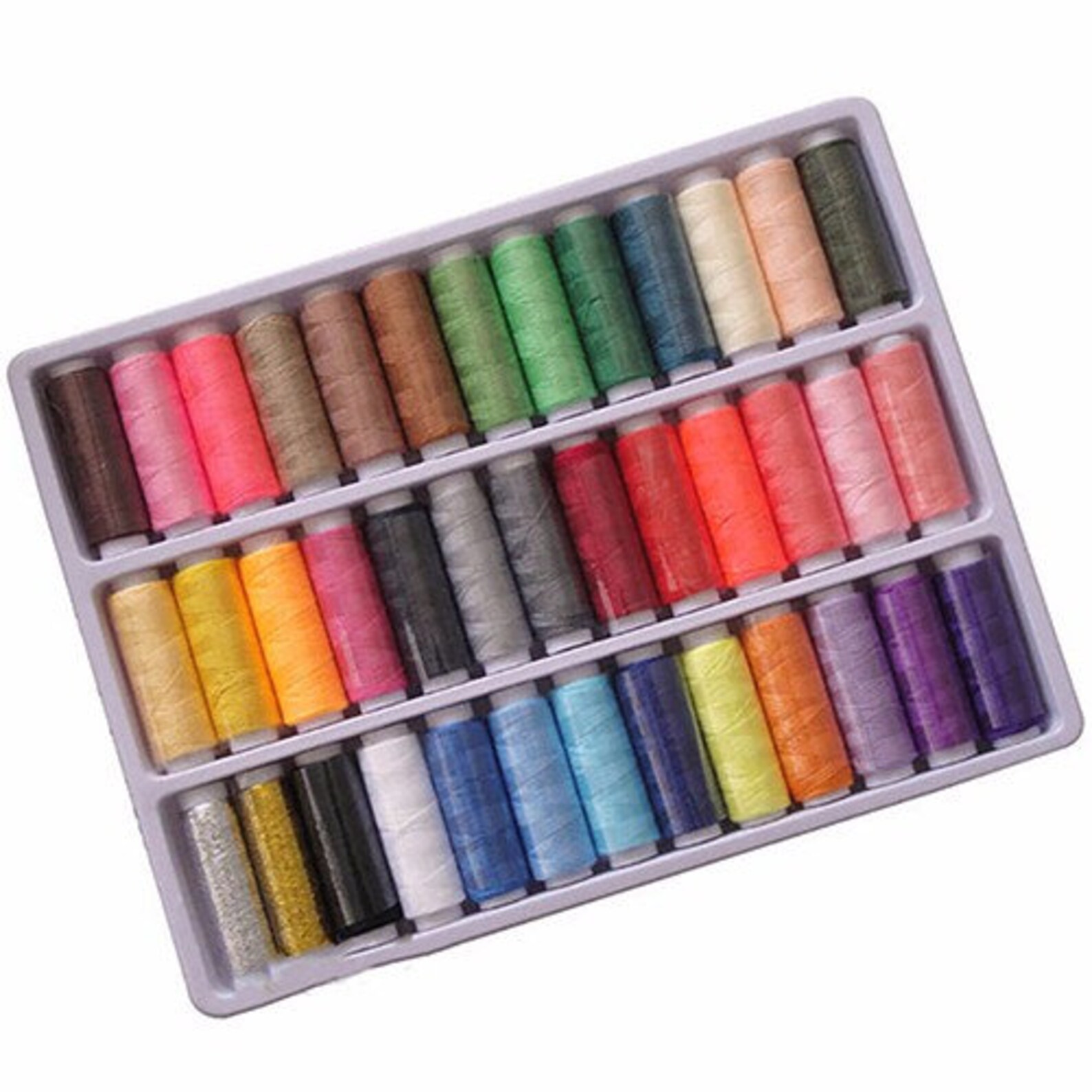 Set of 39 Sewing Thread Colorful Variety Assortment Spools Etsy