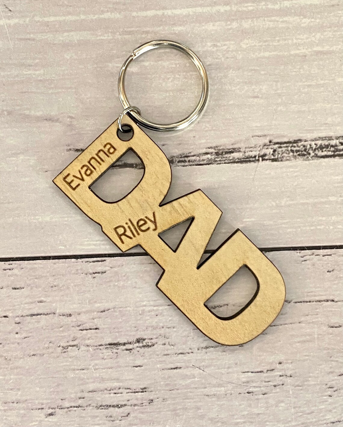 Fathers Day Keyring Personalised Dad Keyring Fathers Day Etsy