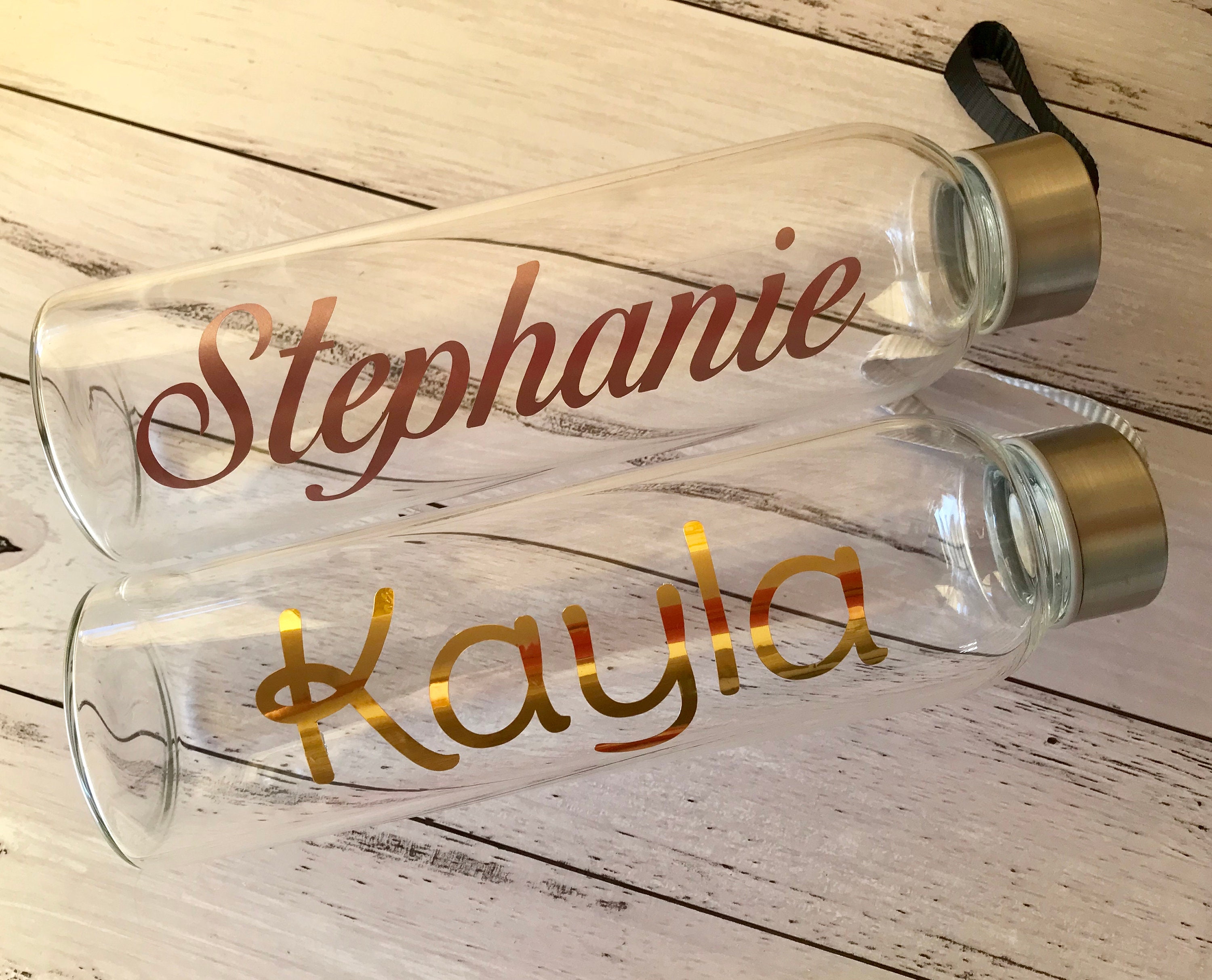 DIY Drink Bottle Decal / Sticker ONLY Personalised Name Etsy