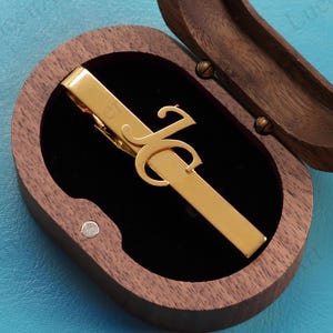 Custom Wedding Groomsmen Tie Clip, Personalized Tie Clip, Initials Tie Clip, Groomsmen Gifts, Wedding Gifts