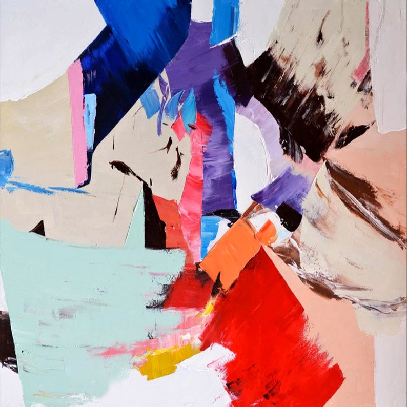 Modern Art Abstract Painting on Canvas Abstract Art Painting Etsy