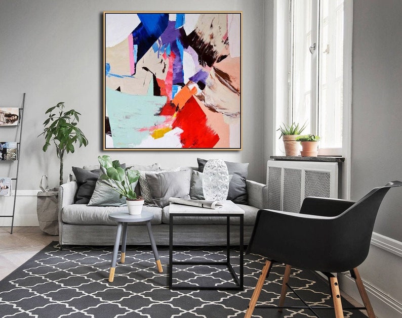 Modern Art Abstract Painting on Canvas Abstract Art Painting Etsy