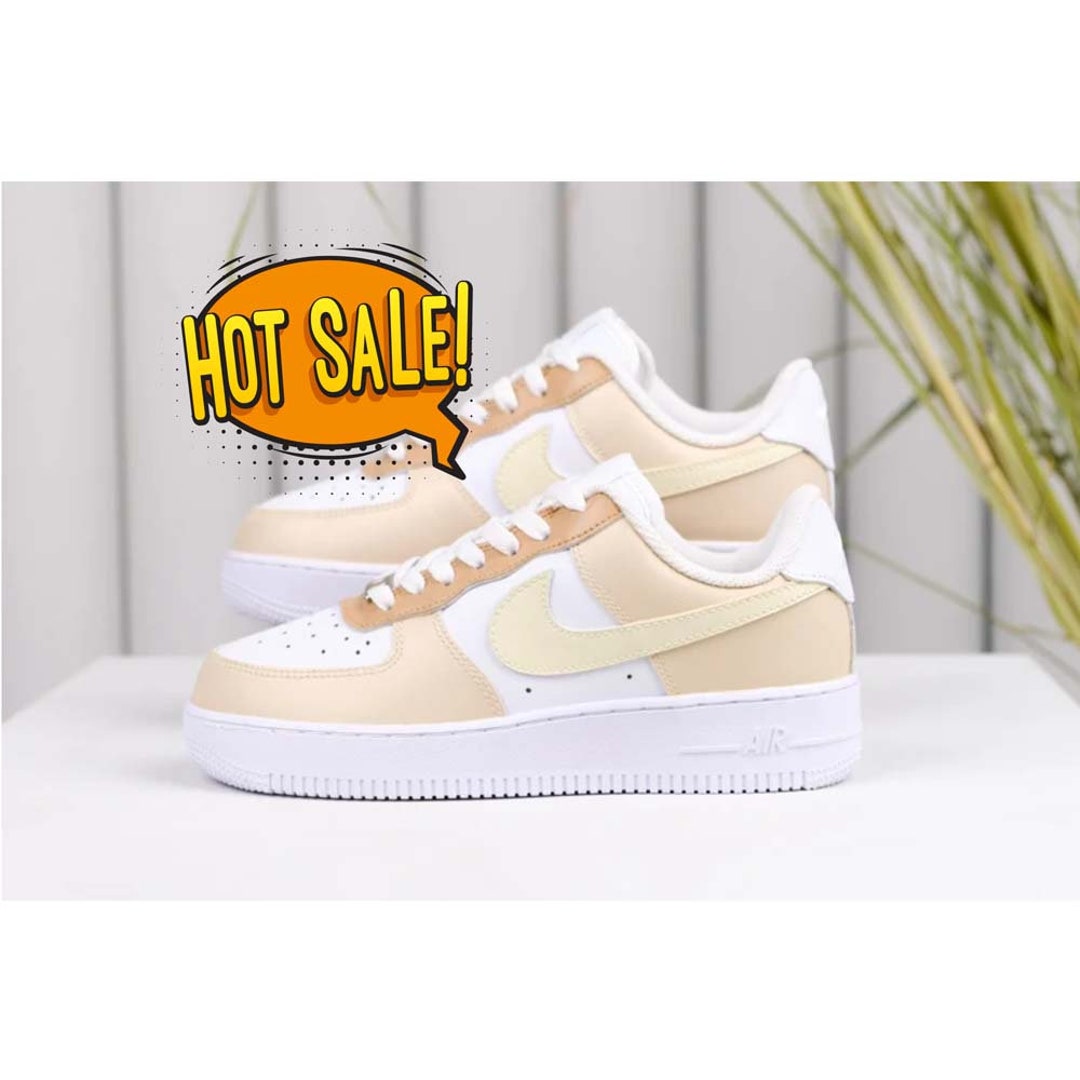 custom beige air force 1