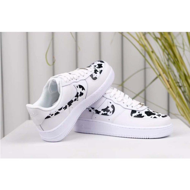 custom cow print air force