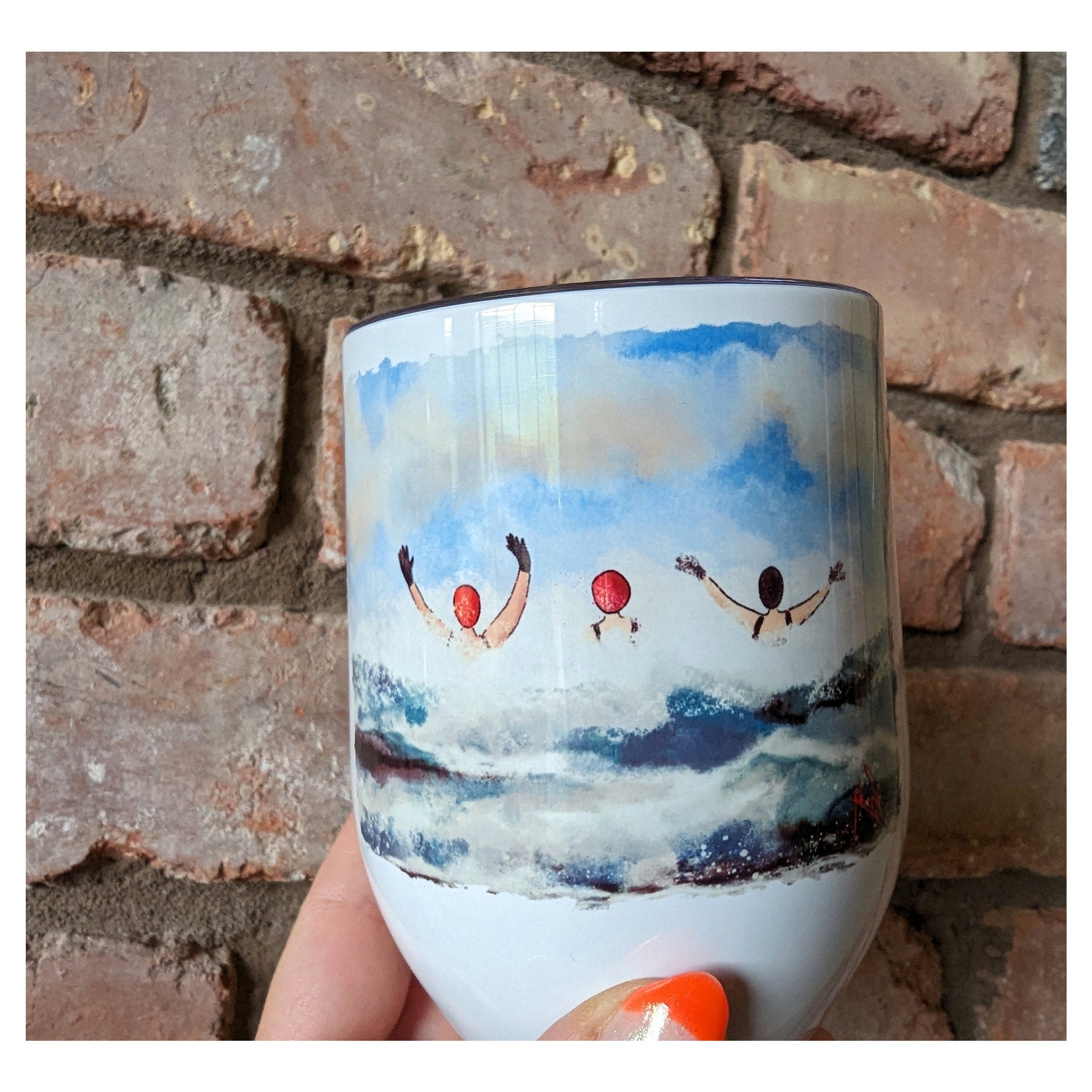 Human being not doing.... Stemless insulated cup
