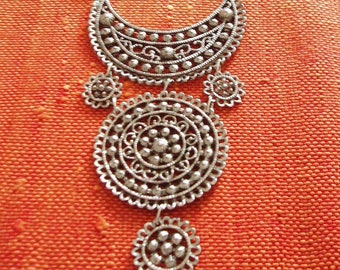 orientalische Halskette, Abendhalskette, afrikanische Halskette. Berberkette, Boho, Halskette, Afrikanische Halskette, H 16,5 cm