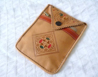 Touareg leren tas, Berber tas, Leren tas, leren tas, Vintage tas, Nomad tas, Boho tas, Vintage damestas. boho-portemonnee,