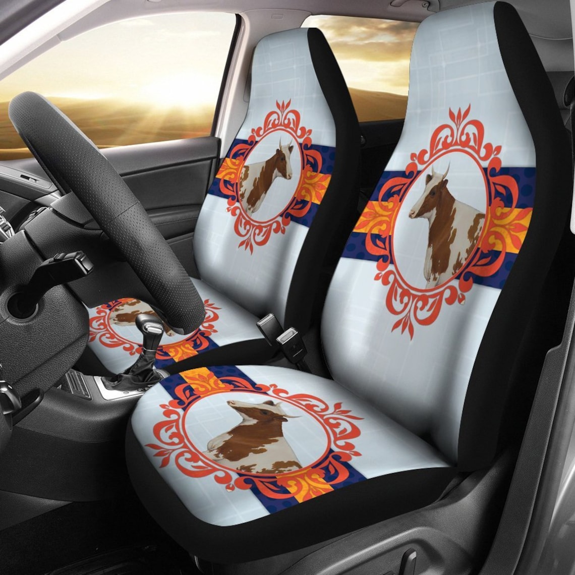 Amazing Ayrshire cattle Cow Print Car Seat Covers Etsy