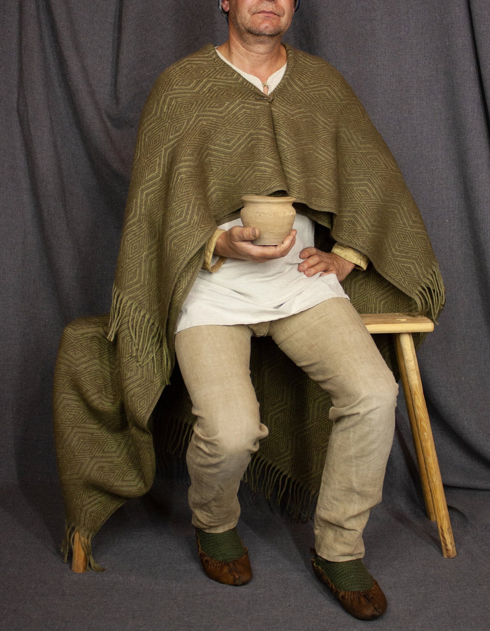 Diamond weave style viking cloak 100 wool medieval blanket Etsy