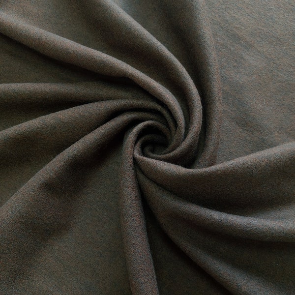 BROWN PLAIN WOOL / Fabric for historical costumes, light-weight wool, medium-weight wool, viking costume, medieval costume