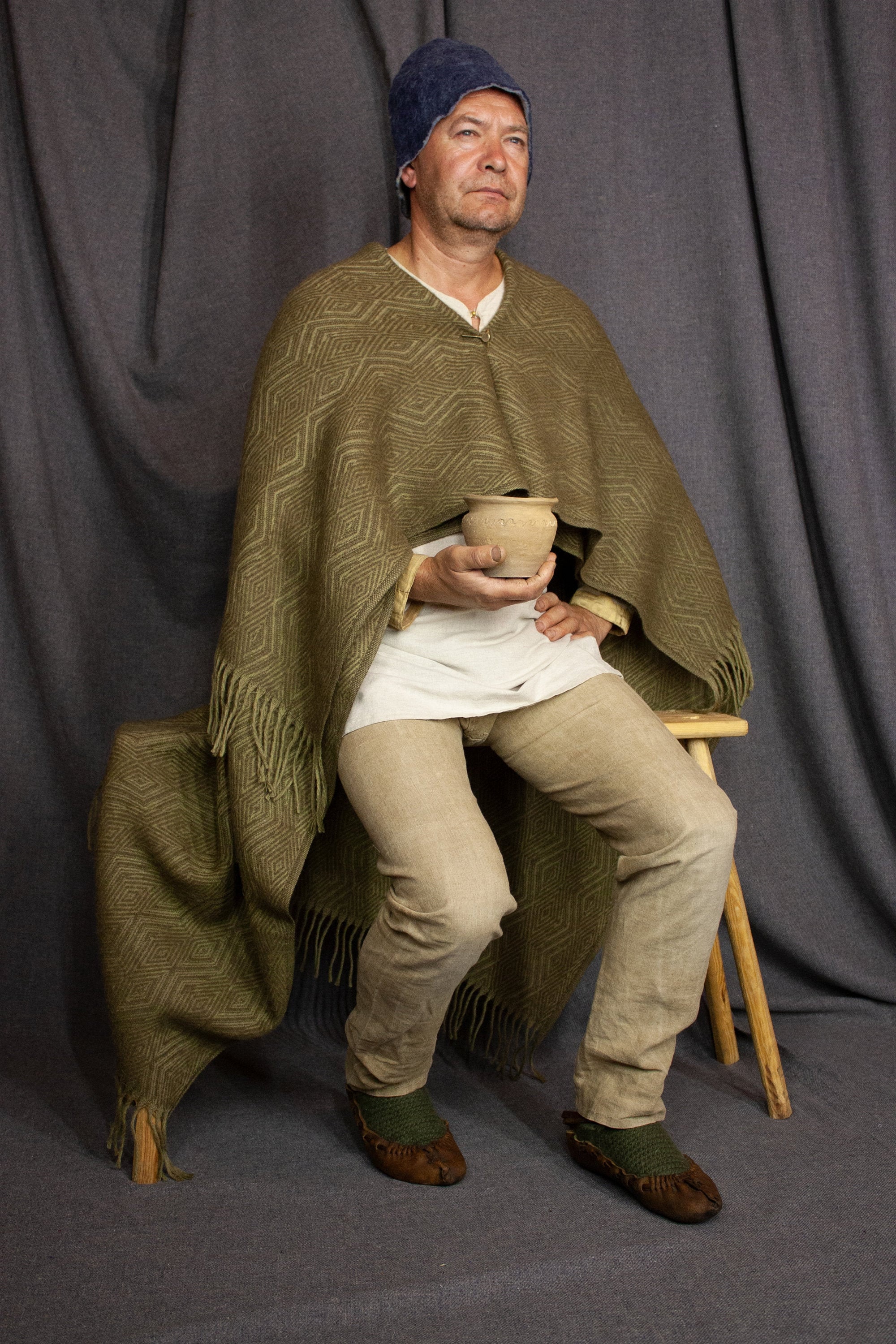 Diamond weave style viking cloak 100 wool medieval blanket Etsy