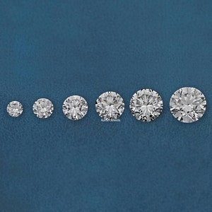 2.00 To 4.50 MM Round Cut Lab Grown Loose Diamond / EF - VS Clarity Eco Friendly Diamond Loose / Conflict Free Diamond For Jewelry Making