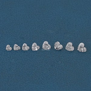 0.13 To 0.51 Carat Heart Cut Conflict Free Loose Diamond / Lab Grown Diamond For Customized Jewelry / Hand Made Diamond For Jewelry