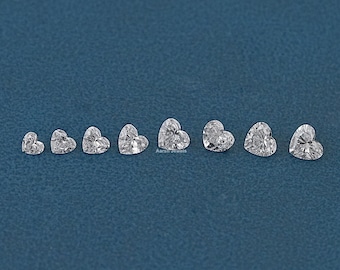0.13 To 0.51 Carat Heart Cut Conflict Free Loose Diamond / Lab Grown Diamond For Customized Jewelry / Hand Made Diamond For Jewelry