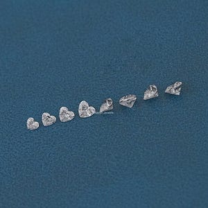 Heart Lab-Grown Loose Diamond For Personalized Jewelry / Loose Diamond For Jewelry Making / Man-Made Diamond For Wedding Ring / Bridal Gift