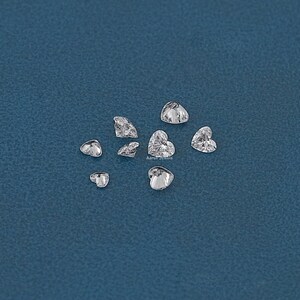Heart Lab-Grown Loose Diamond For Personalized Jewelry / Loose Diamond For Jewelry Making / Man-Made Diamond For Wedding Ring / Bridal Gift