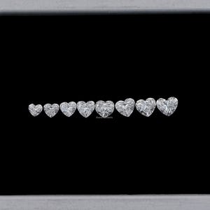 Heart Lab-Grown Loose Diamond For Personalized Jewelry / Loose Diamond For Jewelry Making / Man-Made Diamond For Wedding Ring / Bridal Gift