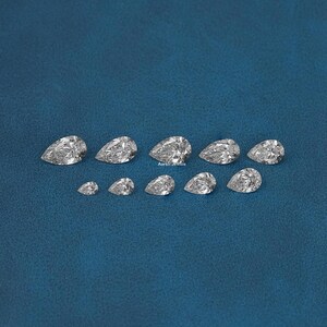 Lab Grown Pear Cut Diamond For Jewelry Making  IGI Certified 0.50 To 5.00 CT Pear Cut Diamond For Solitaire Ring  Handmade Loose Diamond