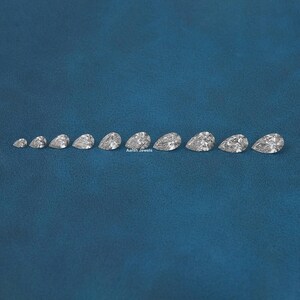 Lab Grown Pear Cut Diamond For Jewelry Making  IGI Certified 0.50 To 5.00 CT Pear Cut Diamond For Solitaire Ring  Handmade Loose Diamond
