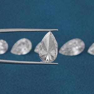 Lab Grown Pear Cut Diamond For Jewelry Making  IGI Certified 0.50 To 5.00 CT Pear Cut Diamond For Solitaire Ring  Handmade Loose Diamond