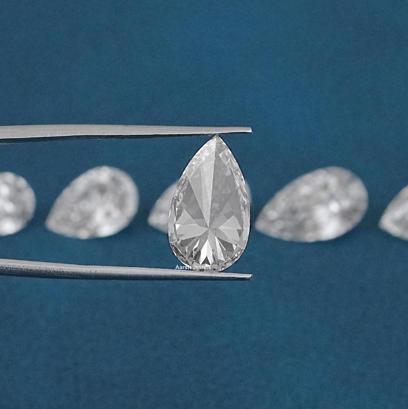 Lab Grown Pear Cut Diamond For Jewelry Making  IGI Certified 0.50 To 5.00 CT Pear Cut Diamond For Solitaire Ring  Handmade Loose Diamond