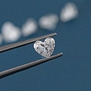 Heart Lab-Grown Loose Diamond For Personalized Jewelry / Loose Diamond For Jewelry Making / Man-Made Diamond For Wedding Ring / Bridal Gift