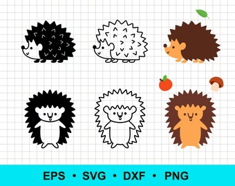 Download Cute Hedgehog Svg Etsy