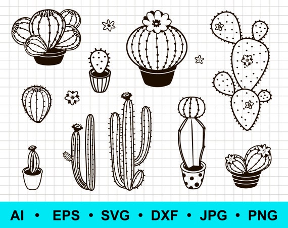 Free Free 76 Cactus Outline Svg SVG PNG EPS DXF File