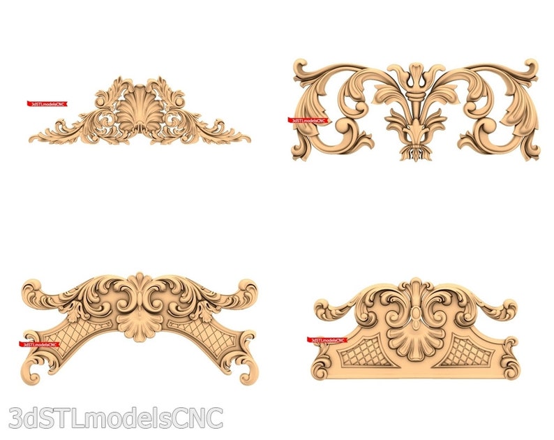 3d stl model cnc router artcam aspire 25 pcs decor collection pack #1 3d stl model cnc router artcam aspire 25 pcs decor collection pack #1