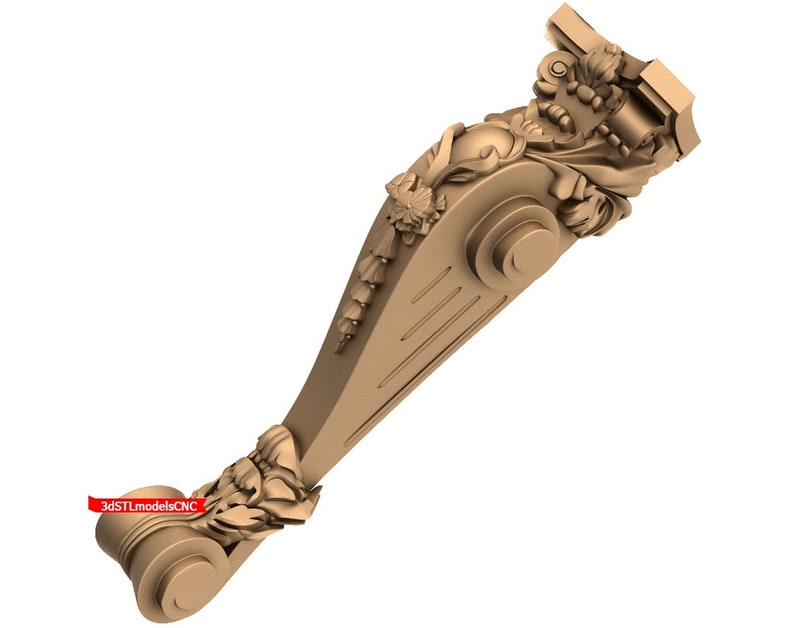 3D STL CNC Model Corbel #11 file for CNC Router Carving Machine Printer Relief Artcam Aspire Cut3d