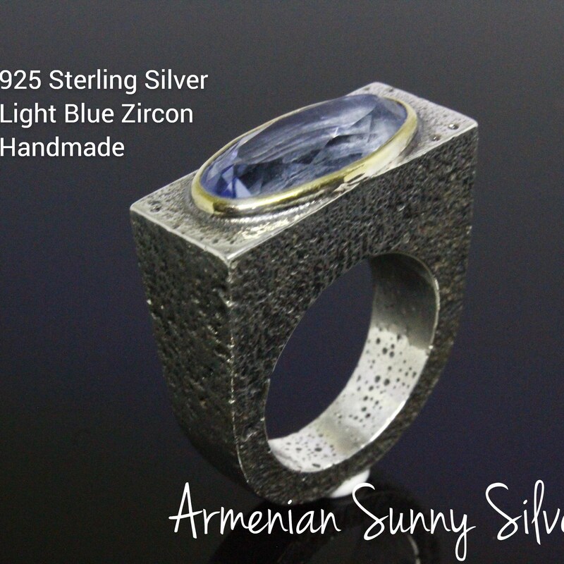 Semi-precious stone | Silver ring from Armenia