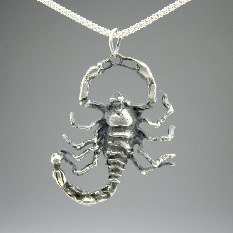 Sterling silver scorpion necklace Outlet