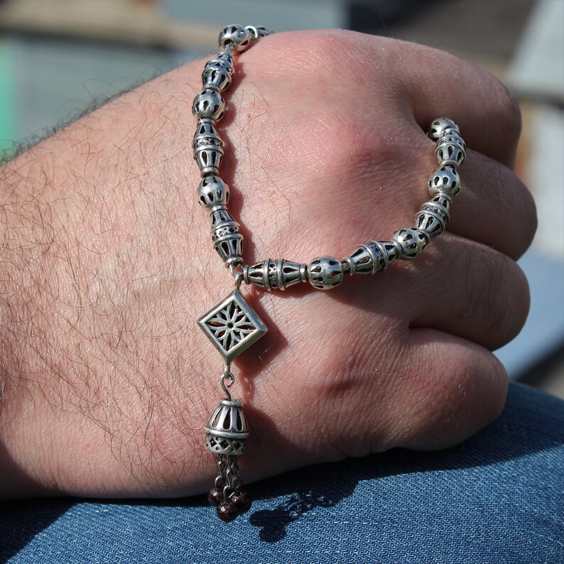 Armenian Sterling Silver Prayer Beads Paternoster Rosary for Etsy