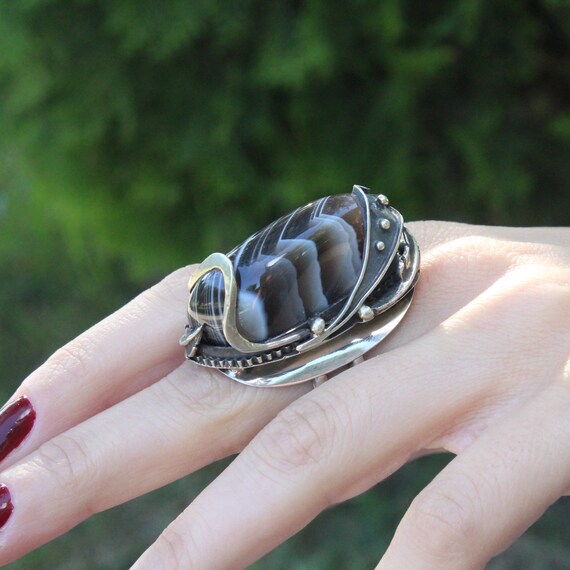 Sterling Silver Gypsy Set Gemstone Belt Ring