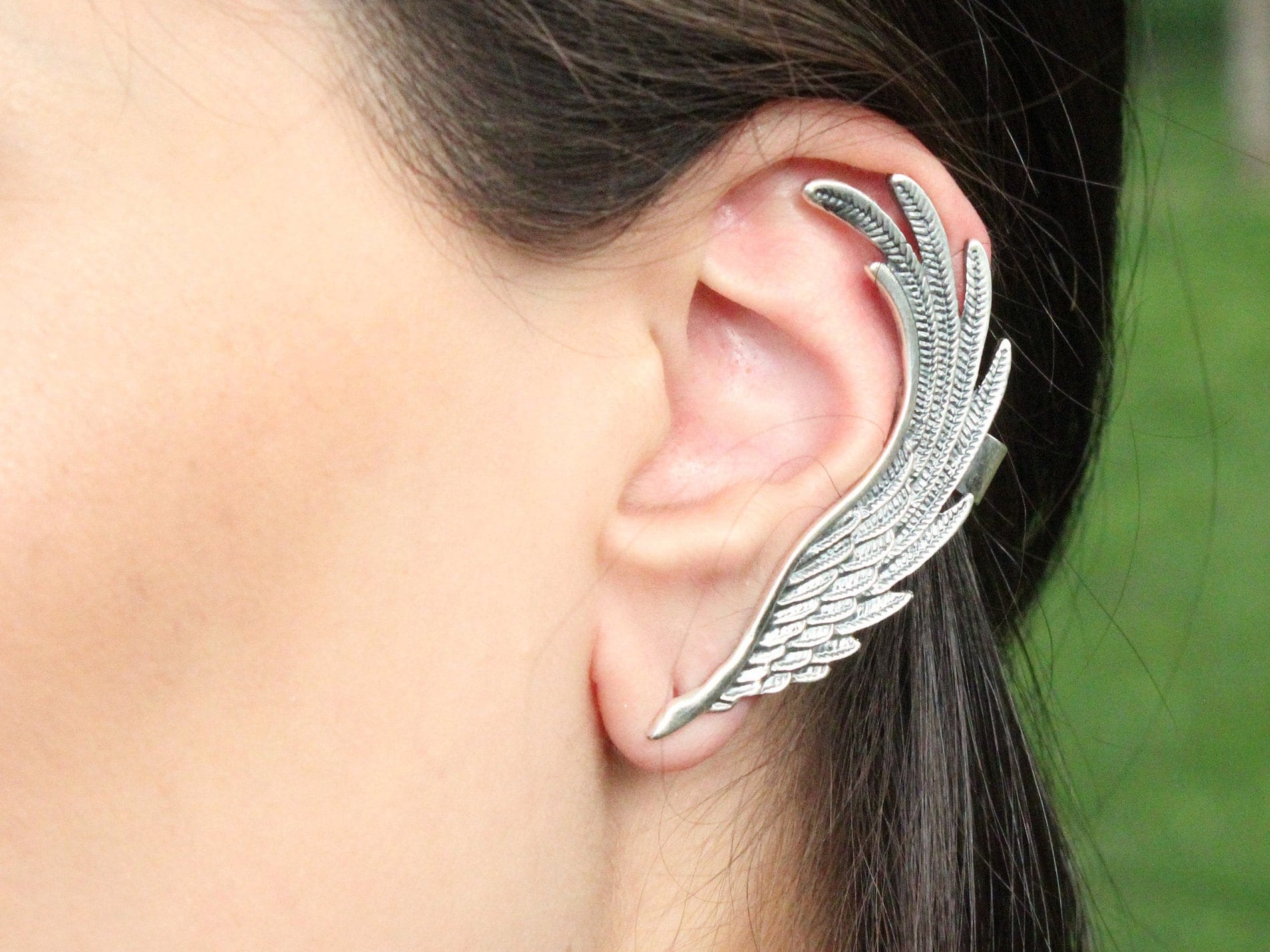 Cuff Sterling Silver Earring Helix Cartilage Angel Wing Climbers Jackets, Single Dragon Armenian Jewelry