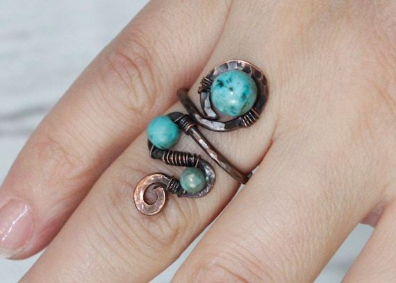 Oxidized outlet copper ring