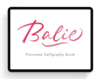 Balie Brush - Hand Lettering Calligraphy Brushes for Procreate Ipad Pro