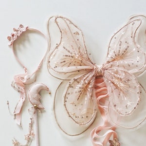 glitter wings, stars wings, butterfly wings, Fairy Wings, butterfly costume for child, costume wings, butterfly for birthday, flower girl