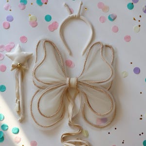 Wings, Ivory wings, Fairy Wings, Wings, Butterfly Wings, Costume wings, butterfly for birthday, flower girl, Peach Wings