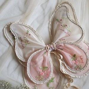 Peach Wings, Ivory Wings, Two-color Wings, Wings, Flowers wings, Butterfly Wings, Сostume wings, Fairy wings, Tinkerbell wings