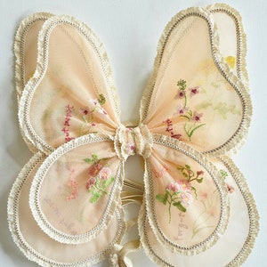 beige wings, wings, flower fairy wings, butterfly costume for kids, costume wings, birthday butterfly, fairy wings, tinkerbell wings