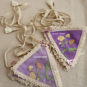 Flowers Embroidery Garland, Tulle Bunting Banner, Nursery and Kids Room Decor, Baby Shower Girl Boy Gift image 18