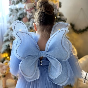 Glitter wings,Fairy Wings, butterfly costume for child, costume wings, butterfly for birthday, flower girl