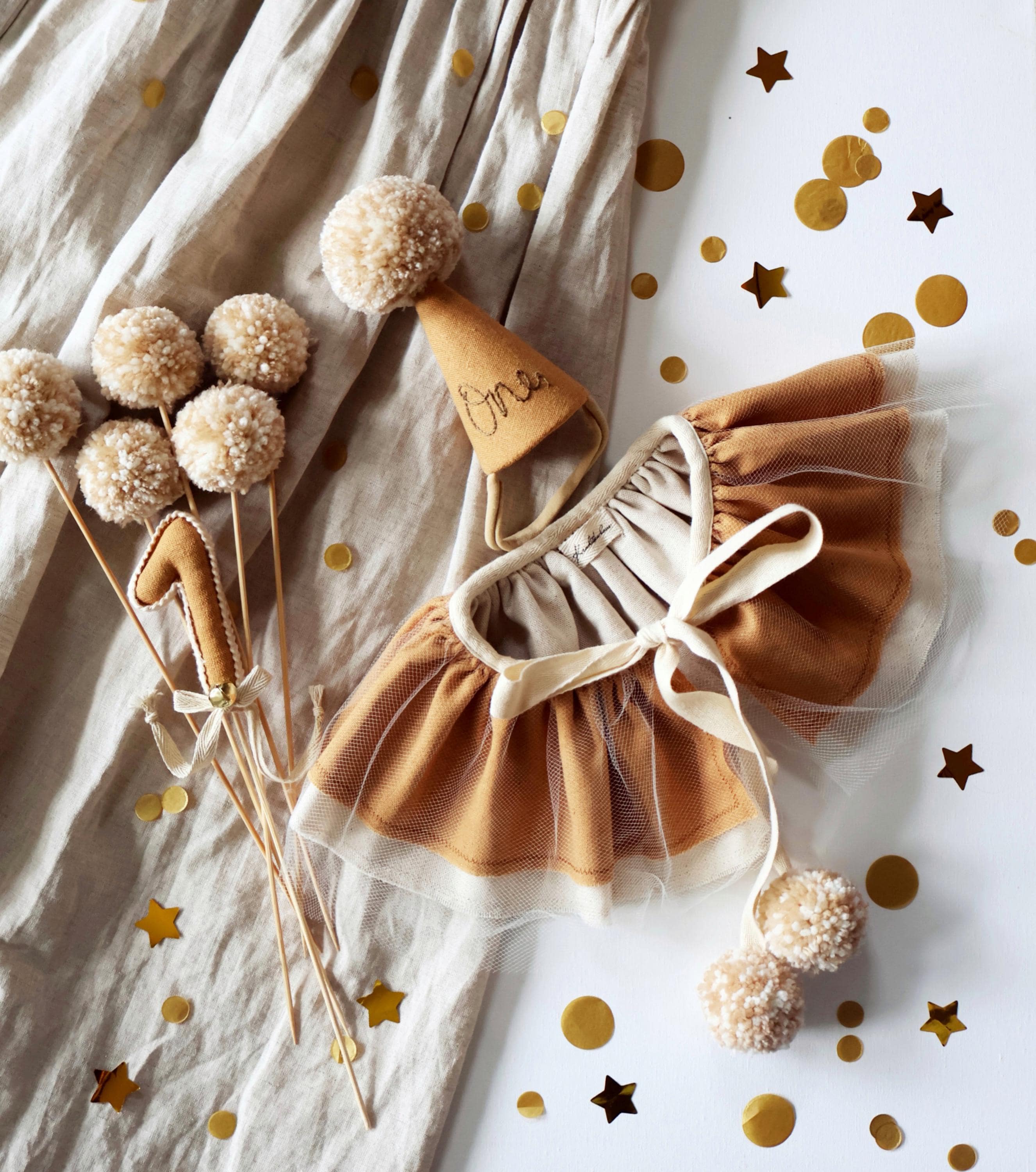 Party Hat, Party Hat With Embroidery, Birthday Partyhat, 1st