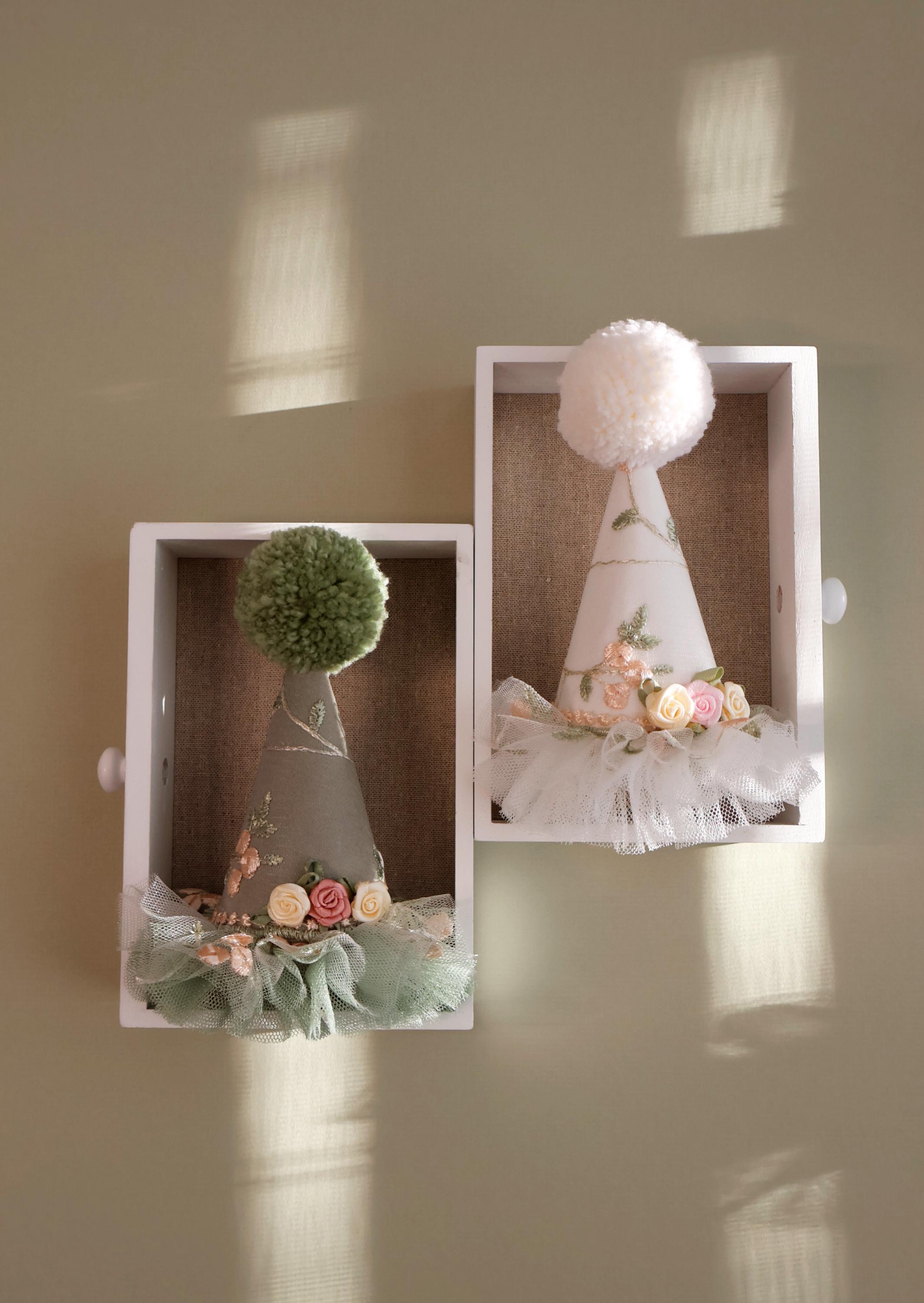 Party Hat, Party Hat With Flowers, Party Hat With Embroidery, Mini