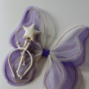 Fairy Wings, Purple wings, Birthday gift, Party costume, fairy costume, butterfly wings, gift for girl costume wings.