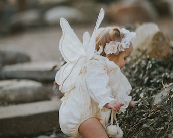 wings,  ivory wings, chamomile fairy wings, butterfly costume for a child, costume wings, birthday butterfly, flower girl,