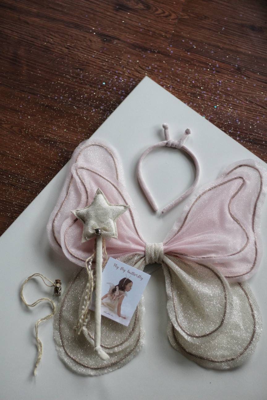 Ailes De Fée Scintillantes Pour Enfants Et Adultes - Déguisement Magique Pour Halloween Et Fêtes