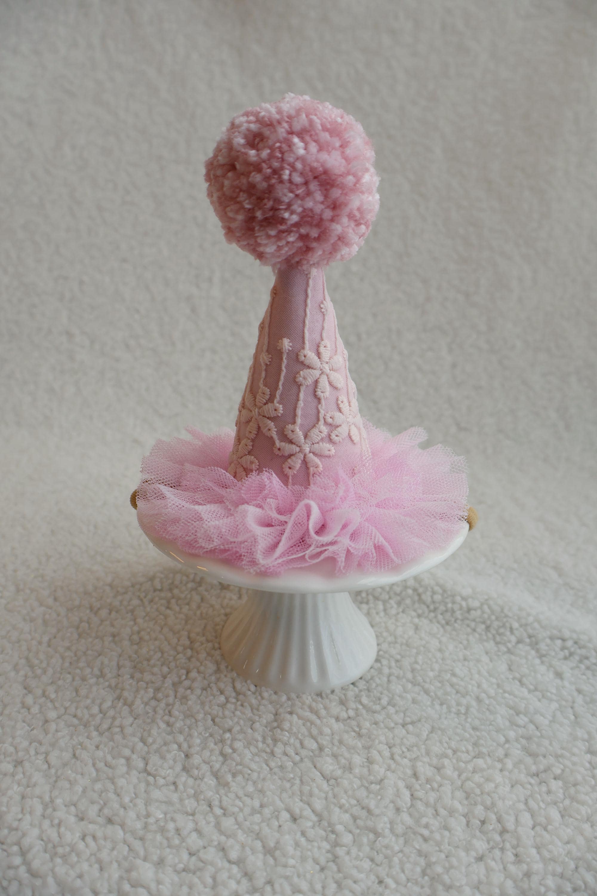 Party Hat, Party Hat With Flowers, Party Hat With Embroidery, Mini