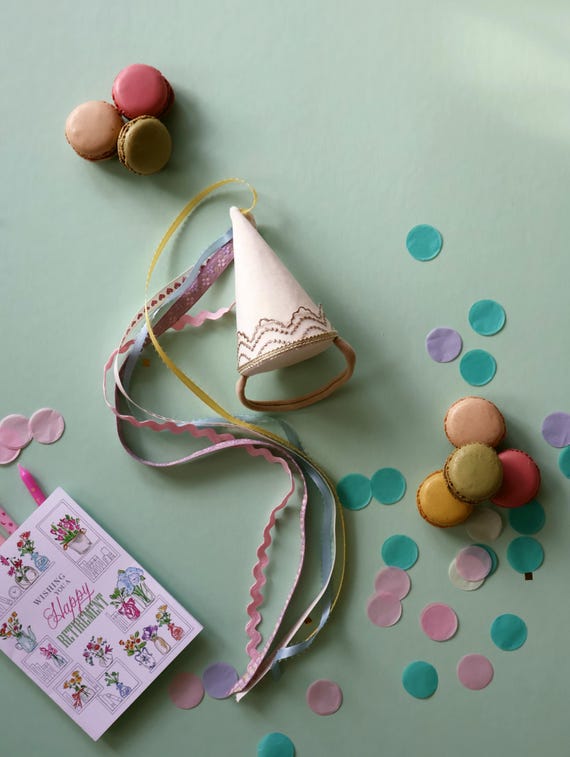 KruhitkaLove / Party Hat with embroidery - I KruhitkaLove